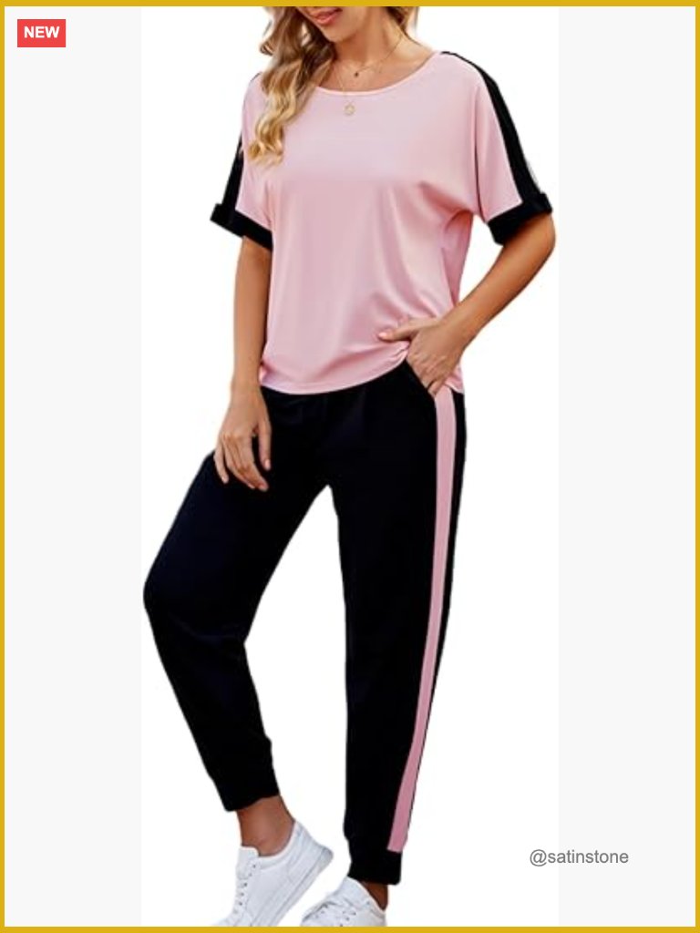 Women's 2 Piece Lounge Set Soft Casual Tracksuit